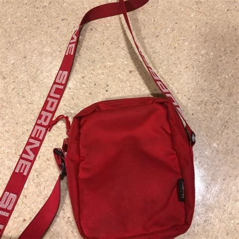 supreme crossbody bag red